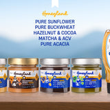 DISCOVERY BUNDLE: Four Creamed Honeys + Squeeze Acacia